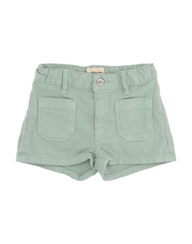 Bellerose Babies'  Toddler Girl Denim Shorts Light Green Size 6 Cotton, Elastane