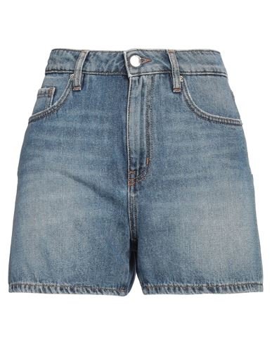 Love Moschino Woman Denim Shorts Blue Size 6 Cotton In Blue