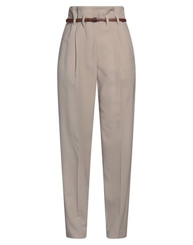 Brunello Cucinelli Woman Pants Sand Size 12 Virgin Wool, Viscose, Cotton, Nylon, Elastane In Beige