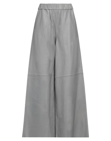 THE FRANKIE SHOP THE FRANKIE SHOP WOMAN PANTS GREY SIZE XXS LAMBSKIN 