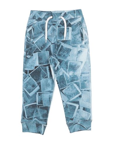 Emporio Armani Toddler Boy Pants Slate Blue Size 4 Cotton In Blue
