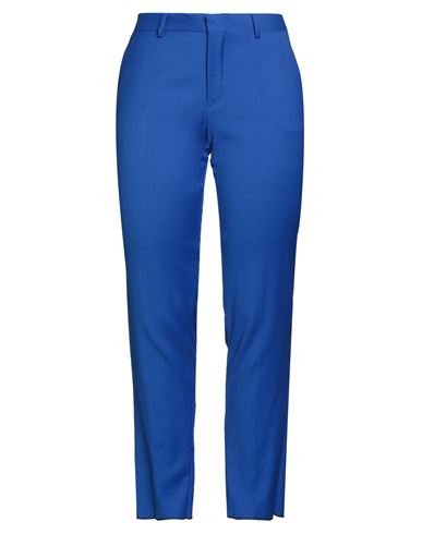 Saulina Milano Woman Pants Bright Blue Size 10 Virgin Wool, Polyamide, Elastic Fibres