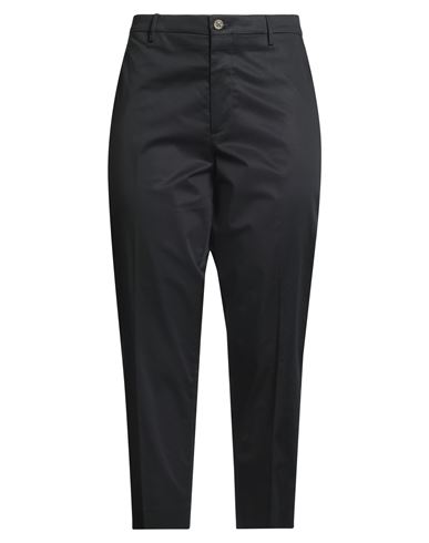 Berwich Woman Pants Black Size 14 Cotton, Elastane In Black