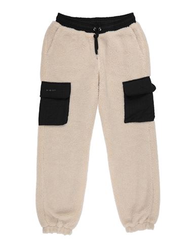 Givenchy Toddler Boy Pants Ivory Size 5 Polyester, Cotton In Brown