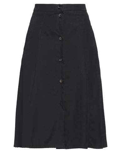 Shop Berwich Woman Midi Skirt Black Size 10 Polyester, Polyamide