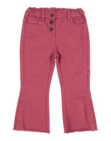 Zhoe & Tobiah Toddler Girl Jeans Garnet Size 3 Cotton, Elastane In Red