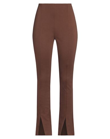 Meimeij Woman Pants Brown Size 4 Viscose, Polyamide, Elastane In Brown