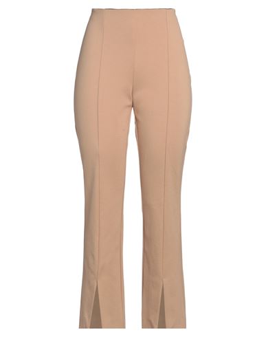 Meimeij Woman Pants Beige Size 8 Viscose, Polyamide, Elastane In Beige