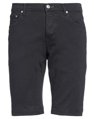 GREY DANIELE ALESSANDRINI GREY DANIELE ALESSANDRINI MAN SHORTS & BERMUDA SHORTS MIDNIGHT BLUE SIZE 31 COTTON, ELASTANE 