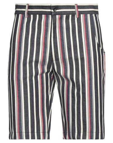Daniele Alessandrini Homme Man Shorts & Bermuda Shorts Navy Size 30 Cotton, Elastane In Navy Blue