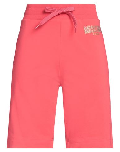 Moschino Woman Shorts & Bermuda Shorts Coral Size Xs Cotton, Elastane In Red