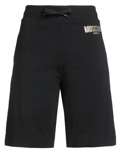 Moschino Woman Shorts & Bermuda Shorts Black Size L Cotton, Elastane