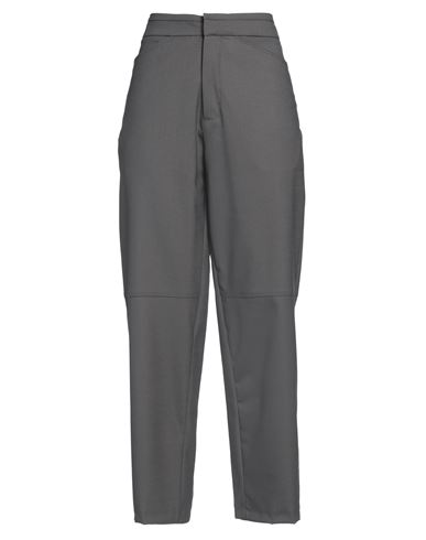 Shop Meimeij Woman Pants Charcoal Size 4 Polyester, Wool, Elastane, Acetate In Grey