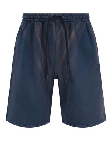 Off-white Diag Tab Vintage Skate Sweatshorts In Blue