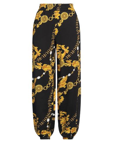 Versace Jeans Couture Woman Pants Black Size 14 Cotton In Black