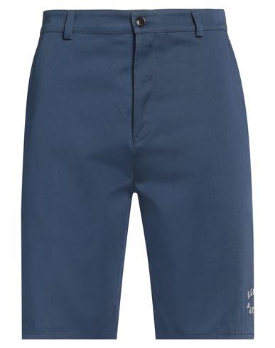 Kenzo Man Shorts & Bermuda Shorts Navy Size 29 Cotton In Navy Blue