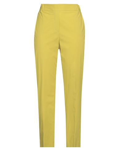 Antonelli Woman Pants Lime Green Size 10 Cotton, Elastane In Green