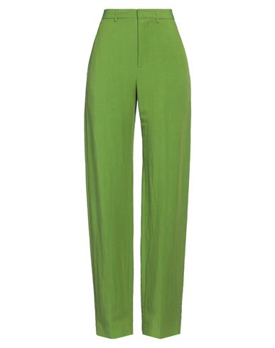 Merci Italia Woman Pants Green Size 6 Viscose, Linen In Green