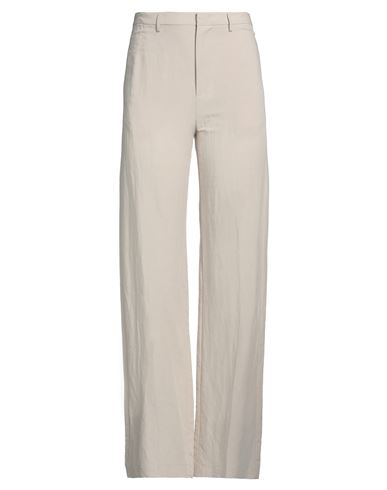 Merci .., Woman Pants Beige Size 4 Viscose, Linen In Beige