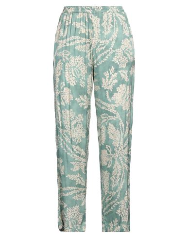 Merci .., Woman Pants Sage Green Size M Viscose In Sage Green