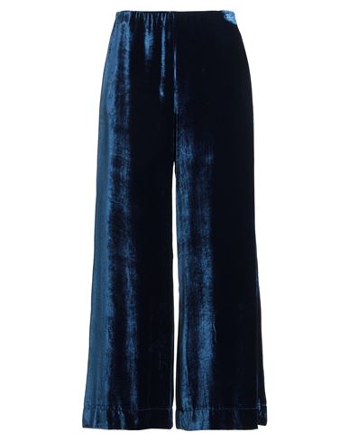 Semicouture Woman Pants Midnight Blue Size 4 Viscose, Silk