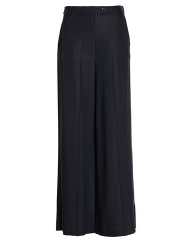 Solotre Woman Pants Midnight Blue Size 8 Viscose, Linen, Acetate