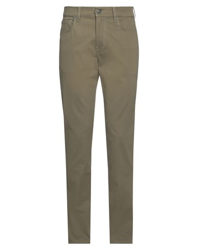 Moschino Man Pants Military Green Size 38 Cotton, Elastane
