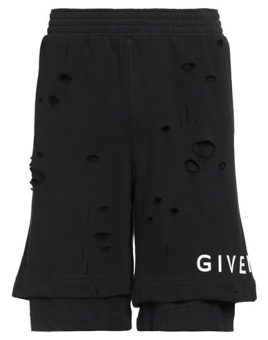 Givenchy Man Shorts & Bermuda Shorts Black Size Xxl Cotton In Black