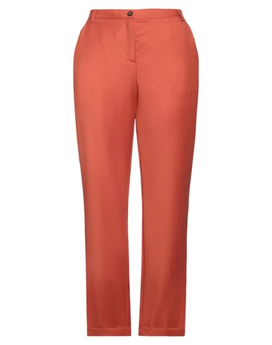 Massimo Alba Woman Pants Rust Size 10 Wool In Red