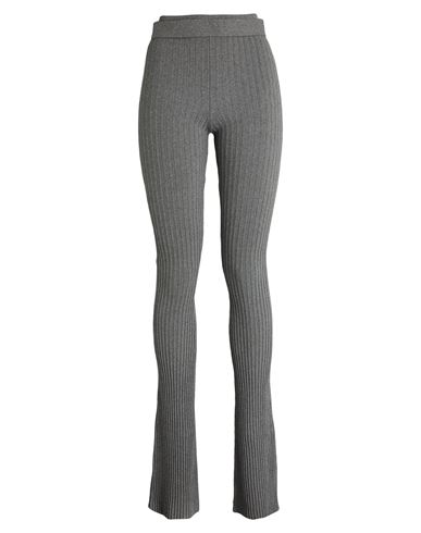 Andreädamo High-waist Ribbed Trousers In Grey