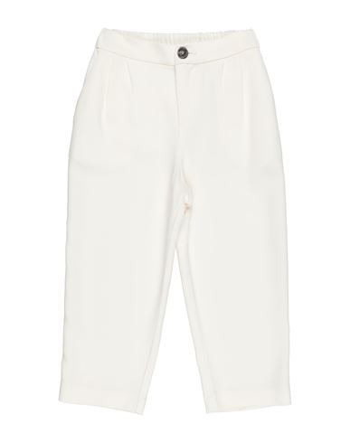 Douuod Babies'  Toddler Girl Pants Ivory Size 4 Viscose, Elastane In White