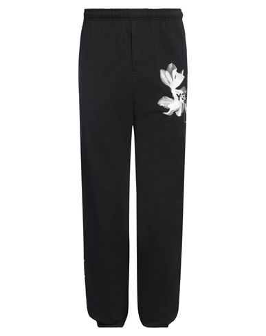 Y-3 Man Pants Black Size M Cotton, Recycled Polyester In Black