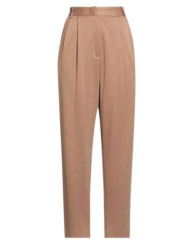 Manuel Ritz Woman Pants Camel Size 4 Viscose, Polyamide, Elastane In Brown