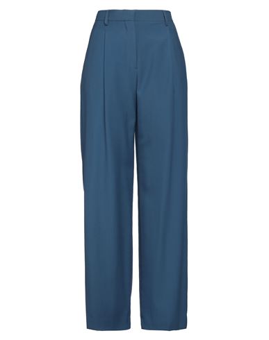 Burberry Woman Pants Blue Size 8 Virgin Wool In Blue