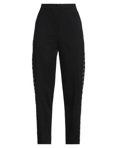 Meimeij Woman Pants Black Size 4 Viscose, Polyamide, Elastane, Acetate In Black
