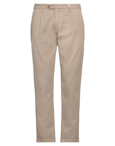 Myths Man Pants Beige Size 34 Cotton, Elastane In Beige