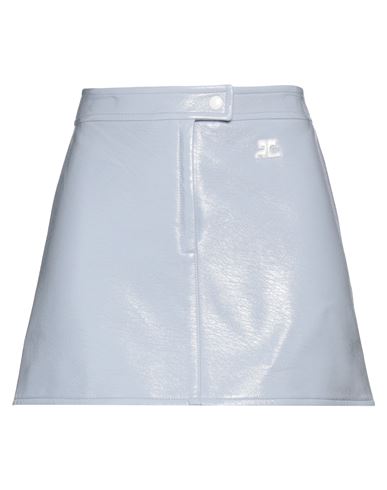 COURRÈGES COURREGES WOMAN MINI SKIRT LILAC SIZE 4 COTTON, POLYURETHANE, ELASTANE