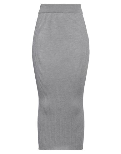 Midi-Rock Damen Grau L Damen