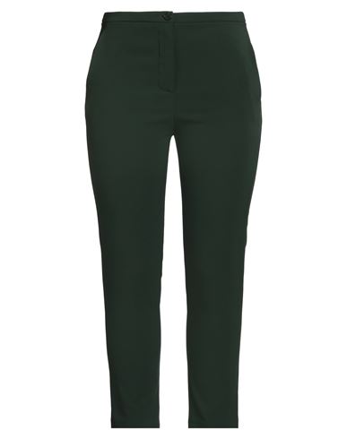Patrizia Pepe Woman Pants Dark Green Size 10 Polyester, Elastane In Green