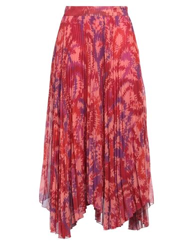 Dondup Woman Maxi Skirt Red Size 6 Polyester