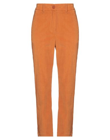 Momoní Woman Pants Tan Size 10 Cotton, Elastane In Brown