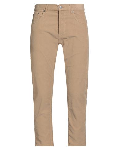 Dondup Man Pants Camel Size 33 Cotton, Elastane In Multi