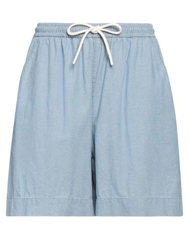 Circolo 1901 Woman Shorts & Bermuda Shorts Blue Size 8 Cotton In Blue