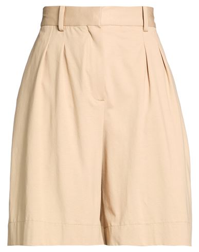 Circolo 1901 Woman Shorts & Bermuda Shorts Sand Size 6 Cotton, Elastane In Neutral