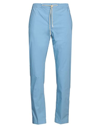 Pt Torino Man Pants Light Blue Size 38 Cotton, Polyamide, Elastane