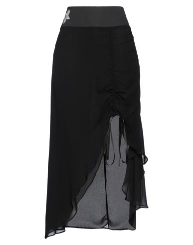 Pinko Woman Maxi Skirt Black Size S Viscose, Cotton In Black