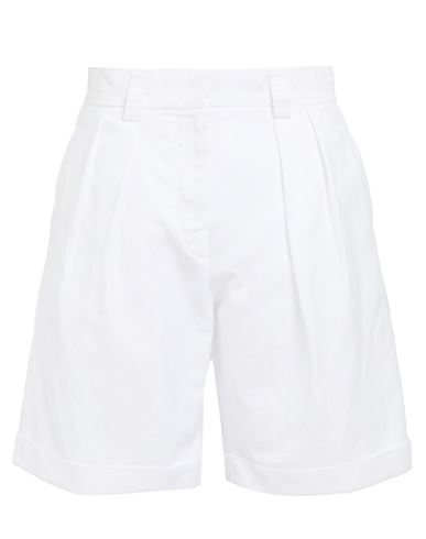 Aspesi Woman Shorts & Bermuda Shorts White Size 4 Cotton, Linen