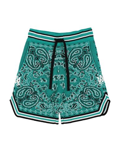 Shop Amiri Toddler Girl Shorts & Bermuda Shorts Turquoise Size 6 Cotton In Blue
