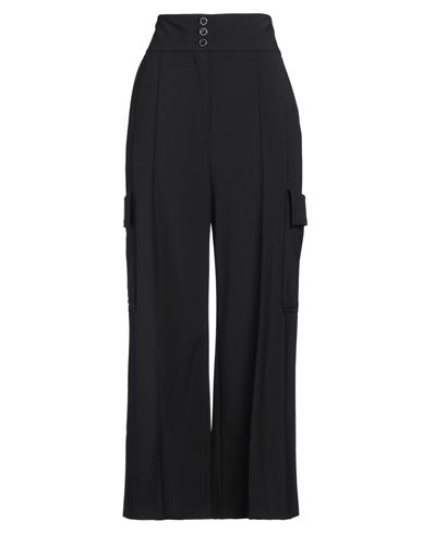Msgm Woman Pants Black Size 6 Virgin Wool, Elastane In Black