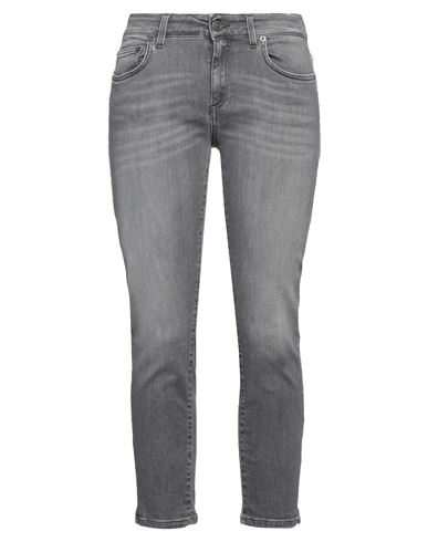 Dondup Woman Jeans Grey Size 28 Cotton, Elastomultiester, Elastane
